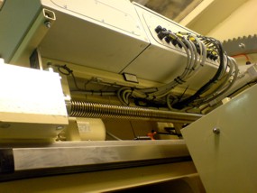 Bearing of chucks within the turret rewinder AW 1500 S 